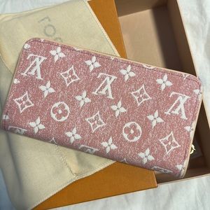 Louis Vuitton denim long wallet